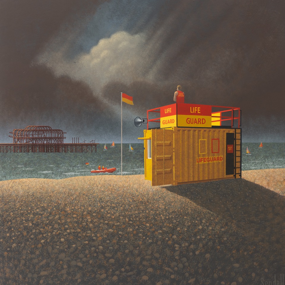 HPaddon's tweet photo. Graham Sendall's inimitable style captured beautifully in his latest work ... #brightonrock #brightonbeach #besidetheseaside #contemporaryart #interiordesign #perfectgfit https://t.co/SO2V8tIHlr