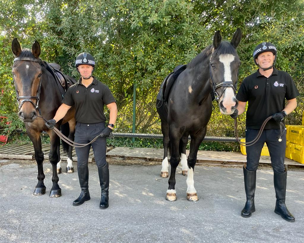 ASPoliceHorses's tweet photo. Our two officers from @northumbriapol have passed their four week assessment and today started jumping! #lookatthemgo 👀 https://t.co/VnN6GJAq4z