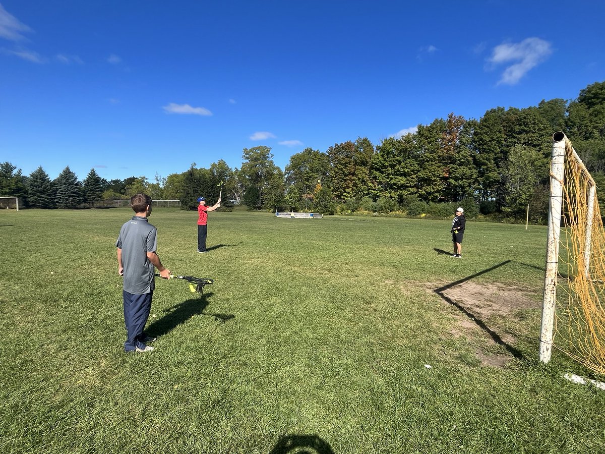 SarahBecker84's tweet photo. What an awesome day with Leo &amp; Syd from @SpartanLax learning about one of our national sports - lacrosse!! 🥍 Thanks for sharing your love of lacrosse as well as sharing your Indigenous Culture with us @HolyNameofMary! We are so lucky to have spent the day with you! https://t.co/KgkvjvCODG