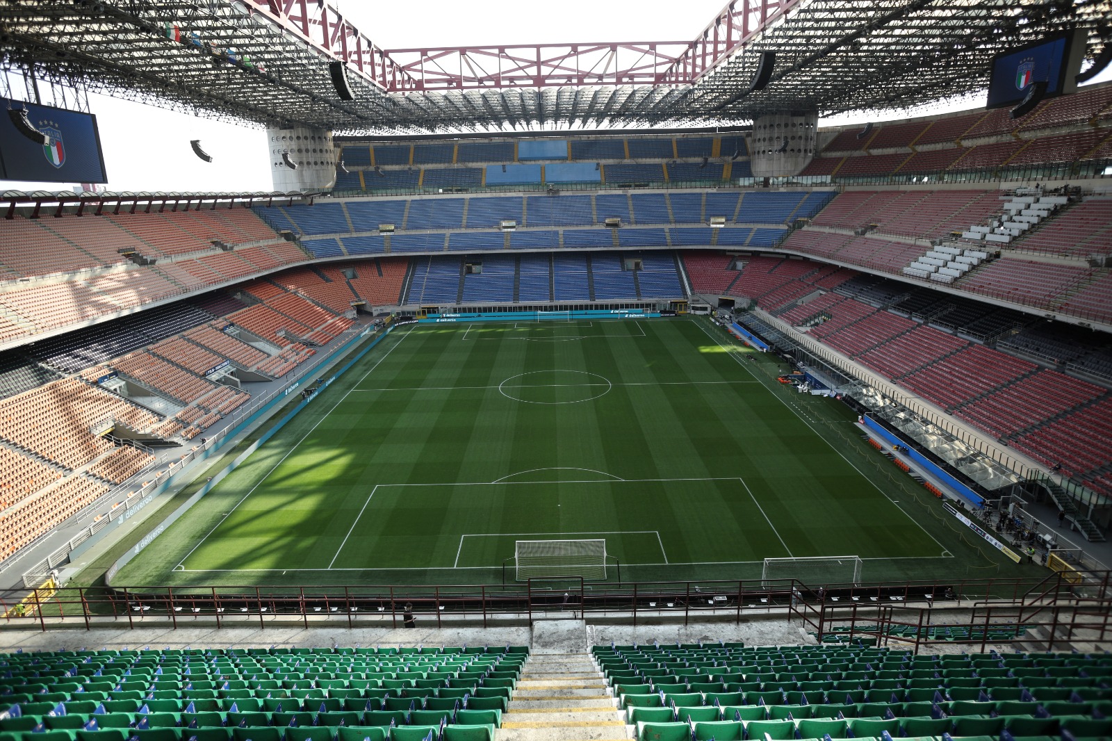 A general view inside San Siro Stadium.