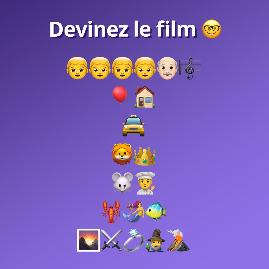 Combien de films pouvez-vous deviner à partir de ces indices en emojis 💭🤔🧠
#GetirMoments

Mettez vos réponses en commentaire ! Psst… arriverez-vous à trouver avant que notre livreur soit à votre porte ? 😋