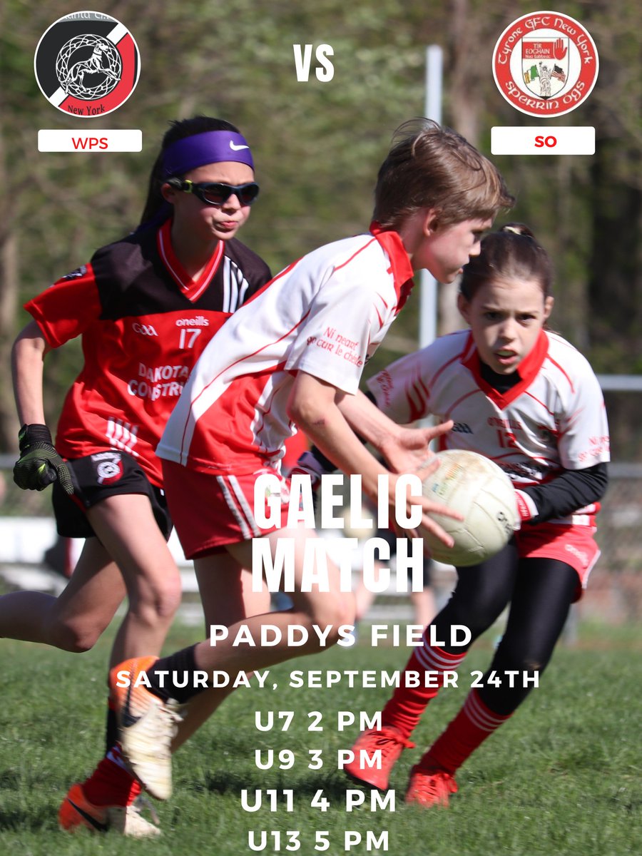 This weekend our WestPut Setanta U7, U9, U11 &amp; U13 teams take on Sperrin Óg down in Woodlawn at Paddys Field. ❤️🖤