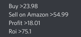 wishzen's tweet photo. Who wants a FREE Amazon Product Lead with 75% ROI?

This is an example of what we provide daily within FBA University

- Price ->$23.98
- Sell on Amazon ->$54.99
- ROI ->75%

Simply RT &amp; Comment "FLIP" and i'll auto-DM to you!

(must be following to activate) https://t.co/vtT4tVPaWi