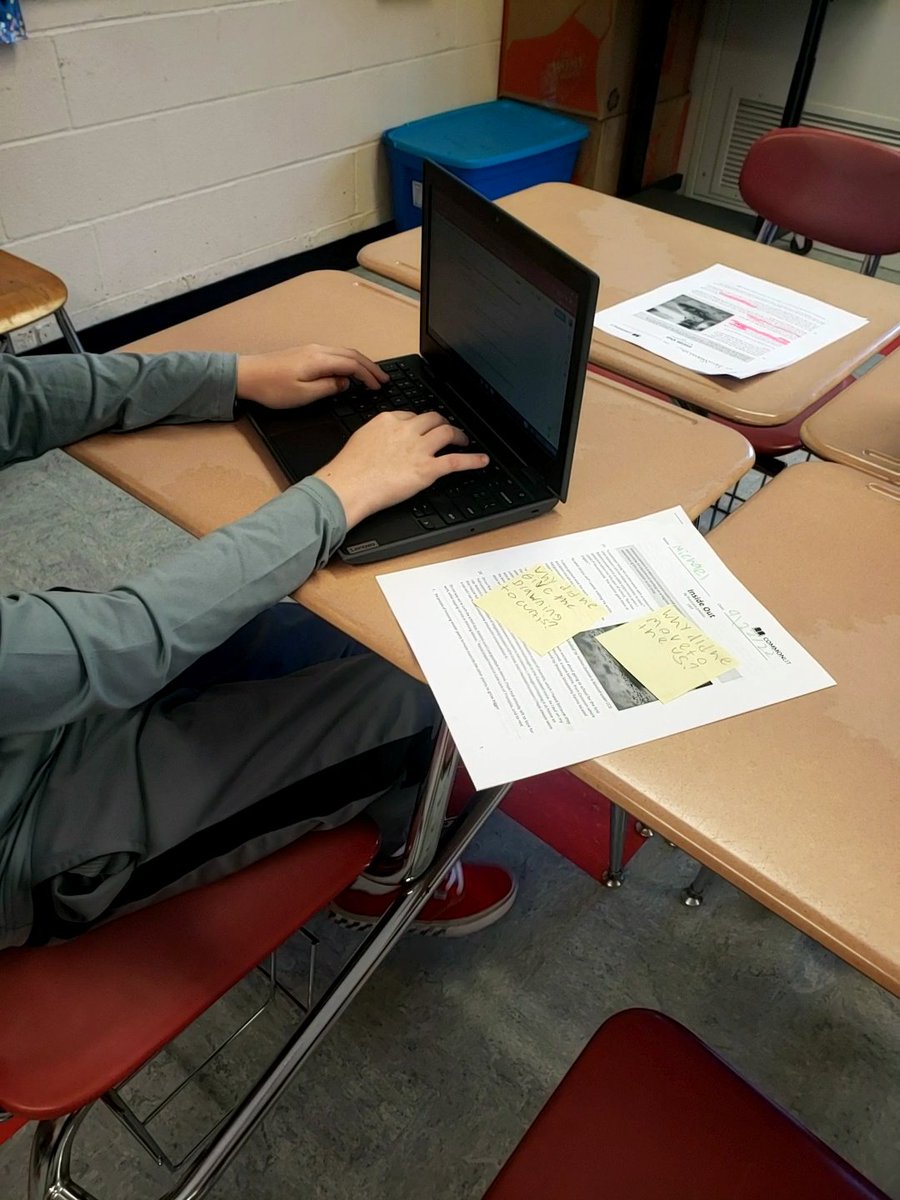 GGramaglia_KPSD's tweet photo. Diving into our first short story for Hispanic Heritage Month. Student highlighted important sections of the text and used post-its to annotate this wonderful story about a boy overcoming the challenge of a language barrier. ❤🖤 #kcspride #6thGradeELA #HispanicHeritageMonth https://t.co/lbPY8PYoHM