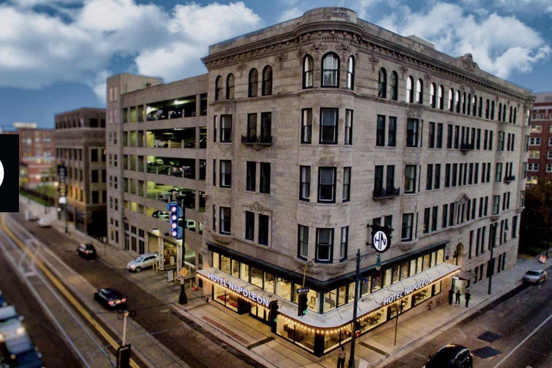 SGISGryphons's tweet image. Our next SGIS family business is one for the history books! Hotel Napoleon, owned by Snay Patel P’27, is a modern, boutique luxury hotel filled with old world charm. It’s located in downtown Memphis at the landmark Press-Scimitar Building.
