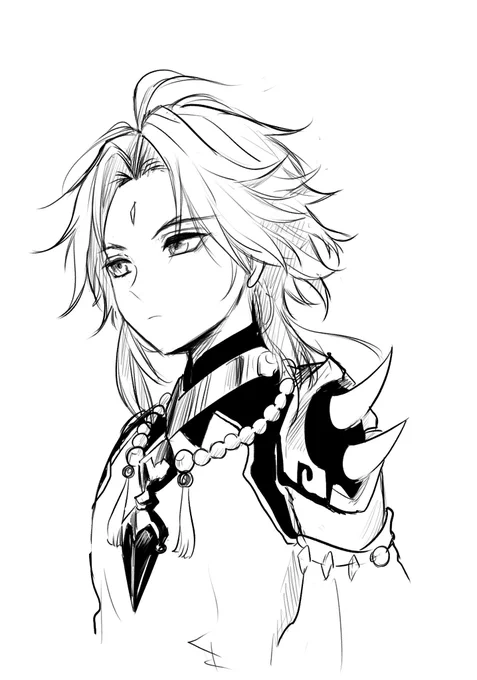 やっとお絵描きした〜。リクエスト消化、げんしんのしょうくんでした。リクありがとうございました! 