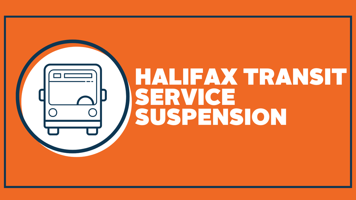 hfxgov's tweet photo. Halifax Transit will be suspending all bus, Access-A-Bus and ferry service will be suspended as of 8:30 p.m. today. Any busses in service at 8:30 p.m. will complete their trips. https://t.co/Ug8doggVwl https://t.co/suAsySwc21