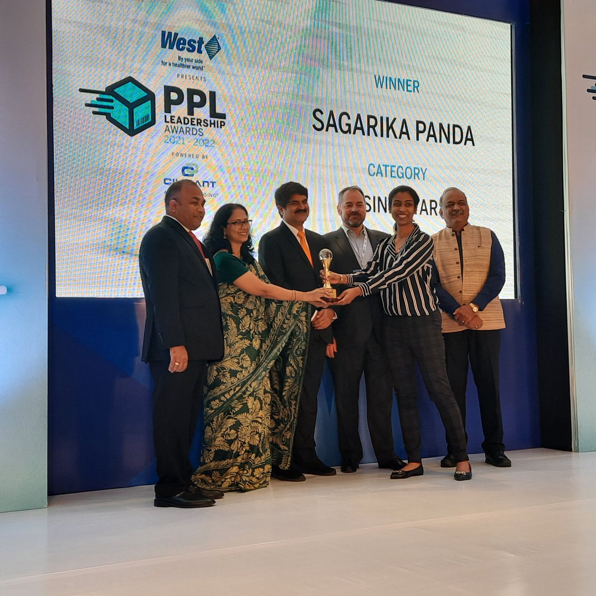 Congratulations to Sagarika Panda for winning the #PPLLeadershipAwards 2021-2022 in the Rising Stars Category, at organised <a href="/ExpPharma/">ExpPharma</a>, presented by <a href="/WestPharma/">West Pharmaceutical Services, Inc.</a> and powered by @CilicantIndia