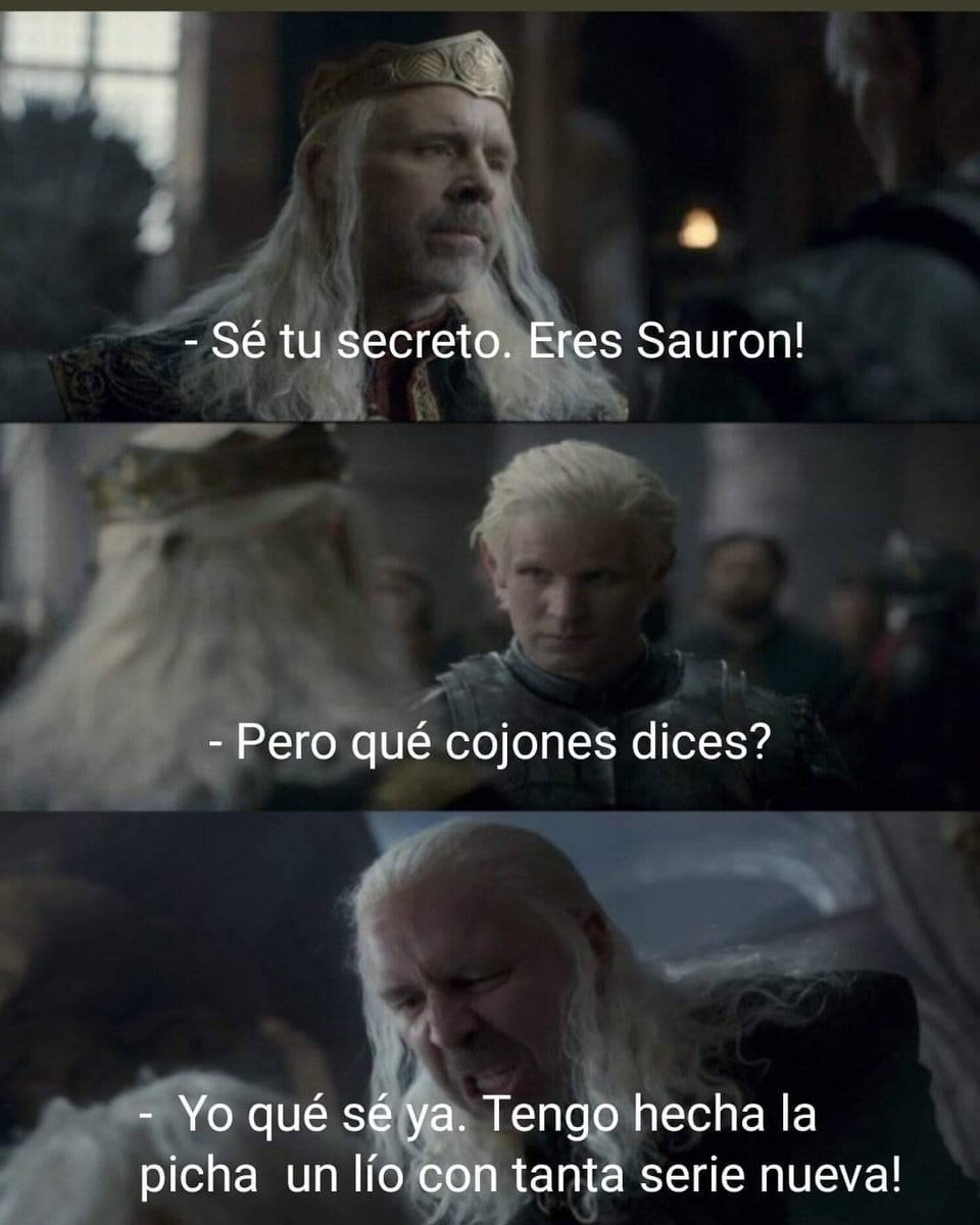 CriterioCero's tweet photo. Qué lío con tanta serie a la vez
#LosAnillosdePoder #HouseoftheDragon https://t.co/HBVtjvYzDH