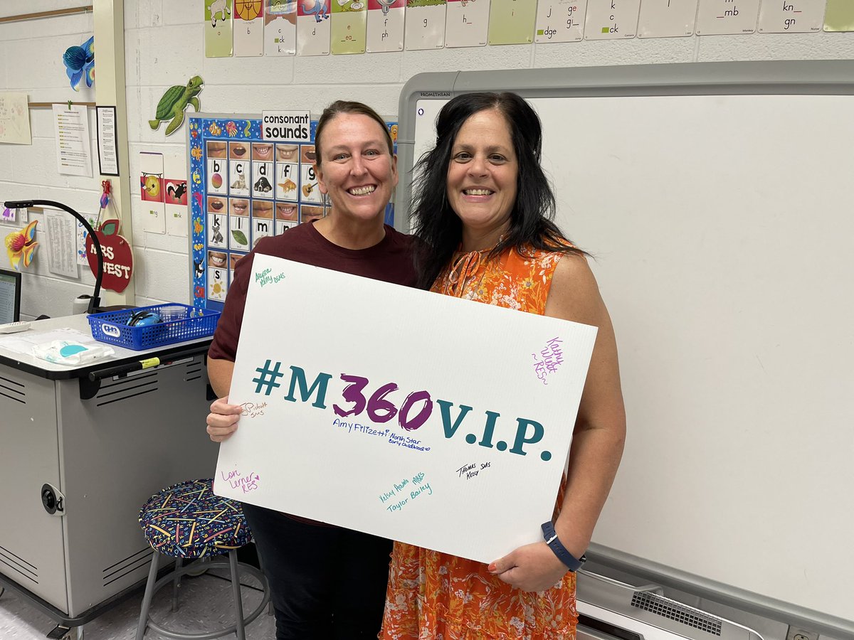 SCPS_Mentor360's tweet photo. .@RockhillES M360 Ambassadors Lori and Kathy are AMAZING advocates for the new teachers and mentors of Rockhill Elementary. Love the focus on the mentor/mentee agreements and continuous reflection they encourage. So glad they’re part of the M360 team! #M360VIP https://t.co/qg0VlyNfVS