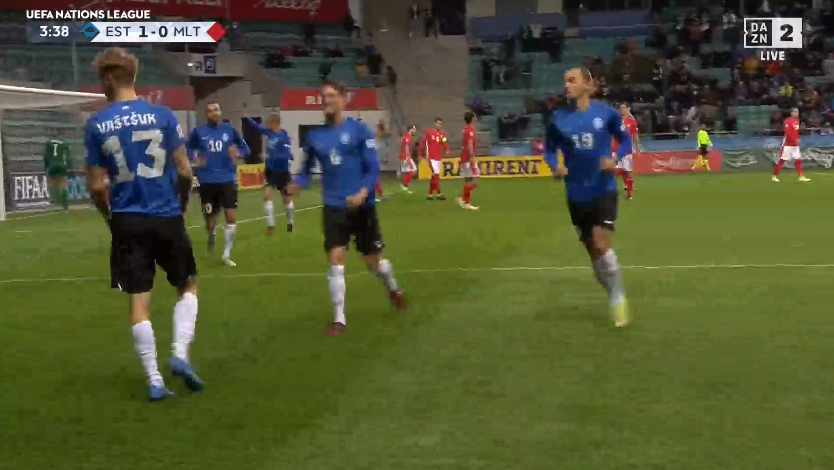 foet247europa's tweet photo. Estonia 1 Malta 0. Vaštšuk #ESTMLT #NationsLeague https://t.co/HK83ce9ZLt