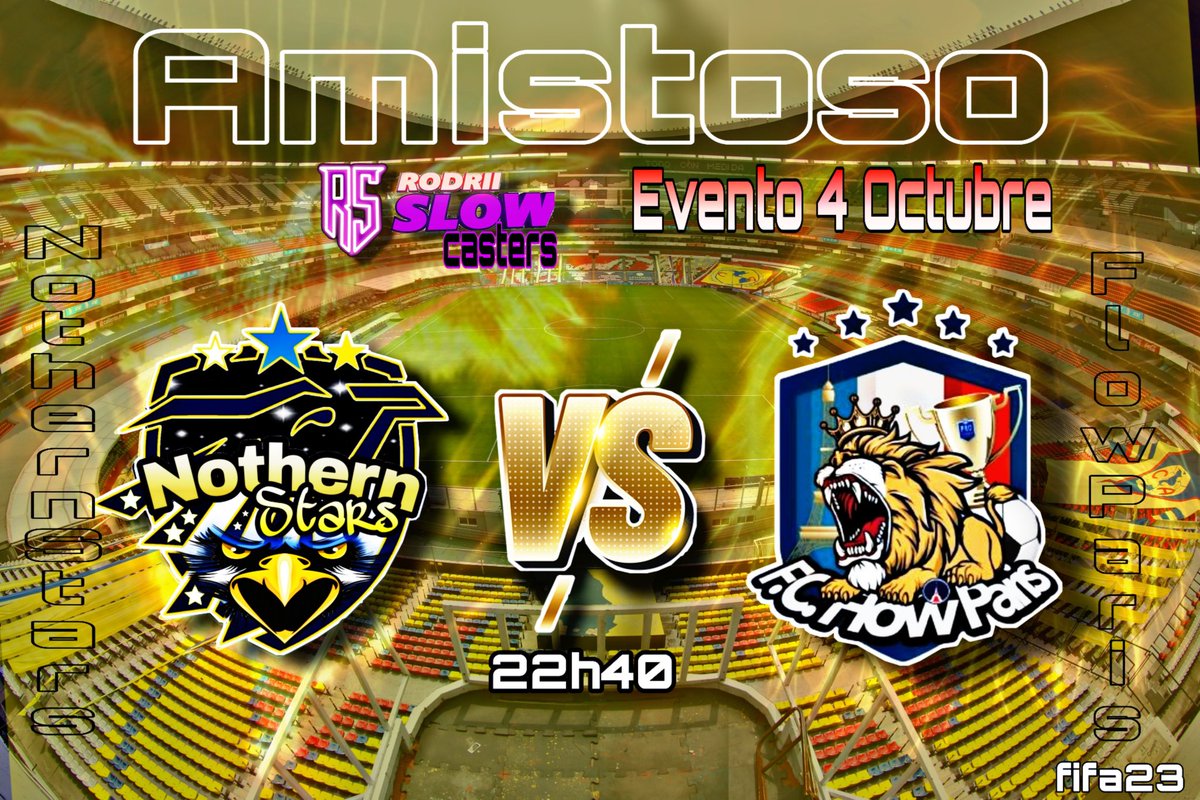 rokinha28's tweet photo. Dia 4 de Octubre @NORTHENSTARS1 y @FLOWPARIS2022 se unirán sobre el verde, los Pajarracos y leones compartiran hierba y harán rodar el balón unidos a la voz del casters @r_sloow. Los esperamos. Sumaremos alguna sorpresa más. ¡SIGUENOS! No te lo puedes perder. https://t.co/lvJv63v43P