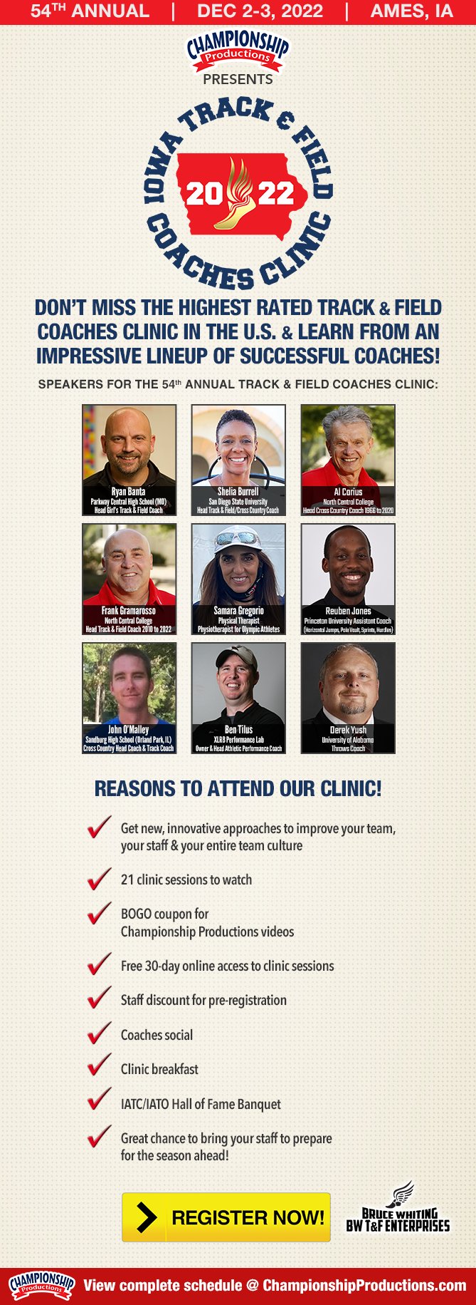 Iowa Track & Field Coaches Clinic (IowaTrackClinic) / Twitter