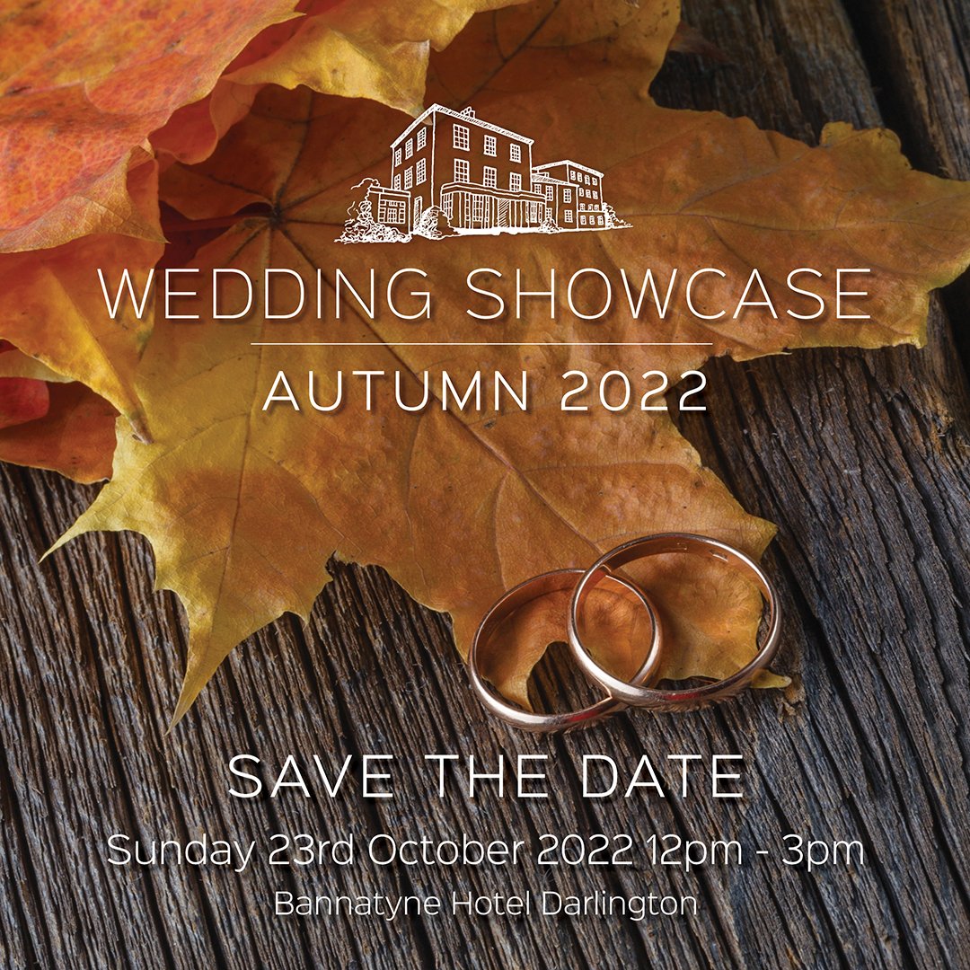 Wedding Showcase 💍 - ONE MONTH TODAY
🥂Sunday 23rd October 2022, 12pm - 3pm 🥂
Come and see our venue styled ready for a wedding day, to book a spot please fill in the form below.
www2.bannatyne.co.uk/wedding-showca…
#weddingseason