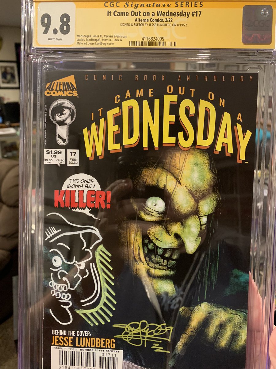 Received this back from <a href="/CGCComics/">CGC Comics</a>  a 9.8 signed and sketched by me on my ICOoaW cover. 
<a href="/petersimeti/">peter simeti</a> @ALTERNACOMICS #indiecomics #coverart #IndieArtists #comic #commissionsopen