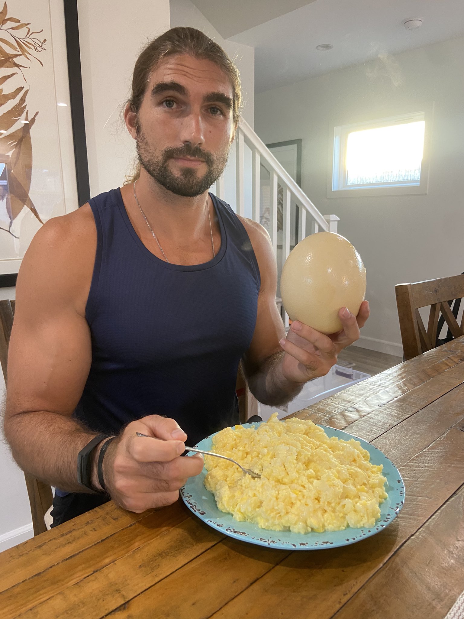 Ostrich 2024 egg cooked