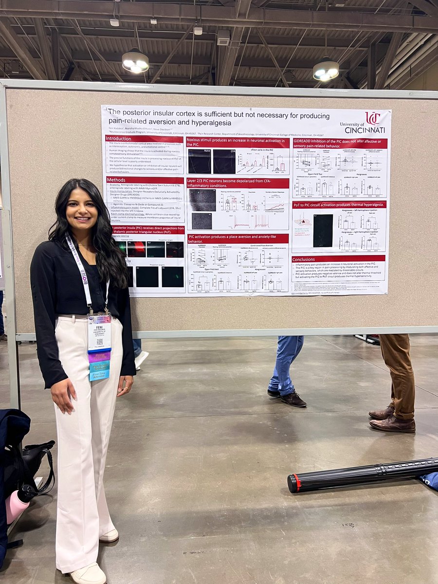 Best for last! Come visit me at the last poster session of #IASP2022 to learn about the role of the posterior insula in pain processing! Poster PRF66