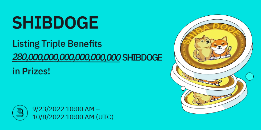 BitMartExchange's tweet photo. ShibaDoge (SHIBDOGE) @RealShibaDoge has been listed on #BitMart!

To reward the community users, we are giving away 280,000,000,000,000,000,000 SHIBDOGE in our Social Media Airdrops, Trading Competition and Trade to Share events 🤩

Learn more: https://t.co/jFmZttMiG8 https://t.co/sNqXzWZ7tD