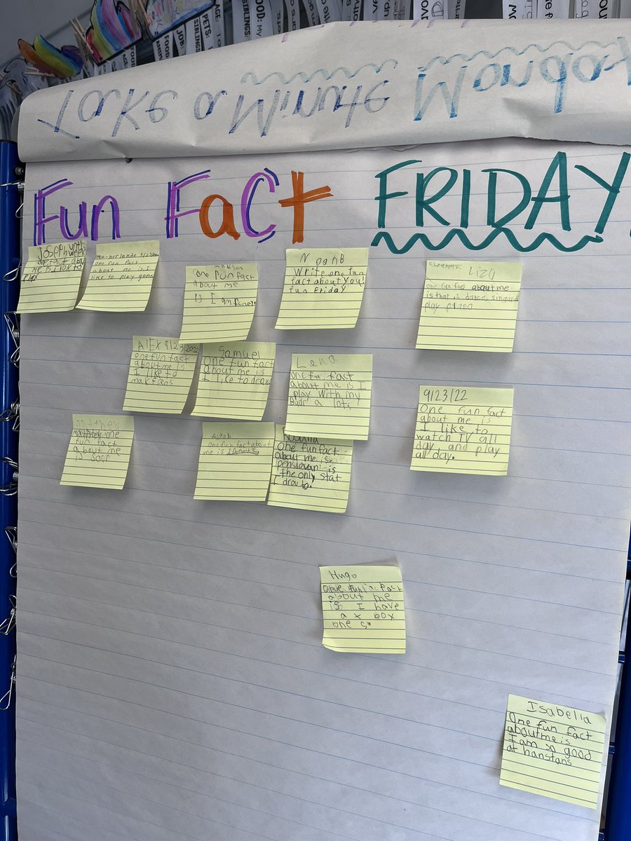 Fun Fact Friday! Mine was.. “my favorite sandwich is a cheese and pickle sandwich!” 😄 <a href="/VS13UFSD/">ValleyStream13UFSD</a> <a href="/WheelerAvenue/">Wheeler Avenue School</a> #TeamGress #TeamWheeler