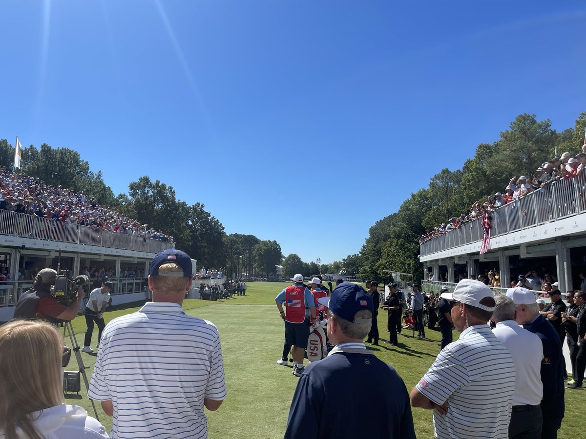 RiggsBarstool's tweet photo. President Bush turns around and says “am I blocking your vision?”

I said “you are the vision.”

He laughed and goes, “I was the vision.” https://t.co/LLYBlmfvRC