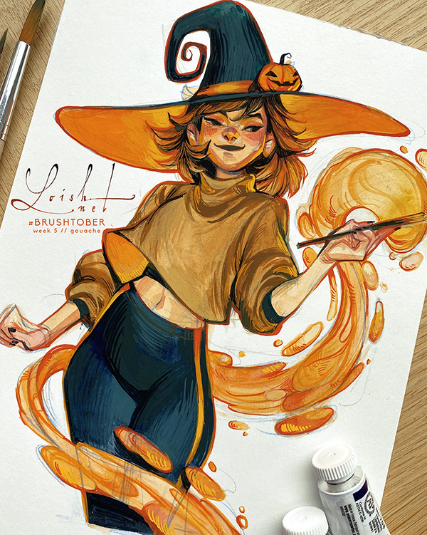 「it's officially decorative gourd season 」|Loishのイラスト