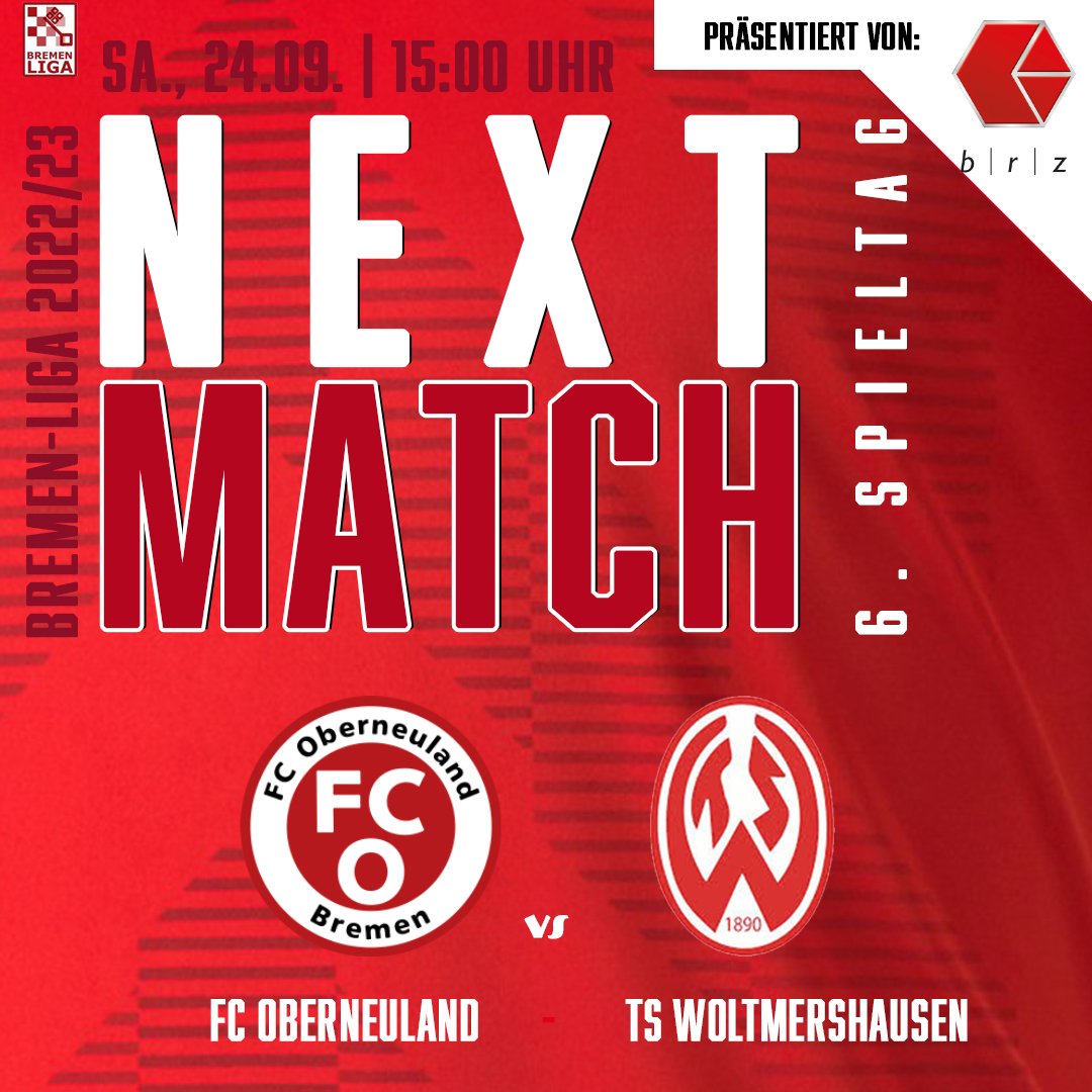 Am morgigen Samstag startet für uns der 6. Spieltag und wir empfangen den TS Woltmershausen.
Der Aufsteiger konnte aus bisher fünf absolvierten Bremen-Liga Partien 8 Punkte einfahren. Zwei Siege, zwei Unentschieden und eine Niederlage bei 10:12 Treffern stehen auf dem TSW-Konto