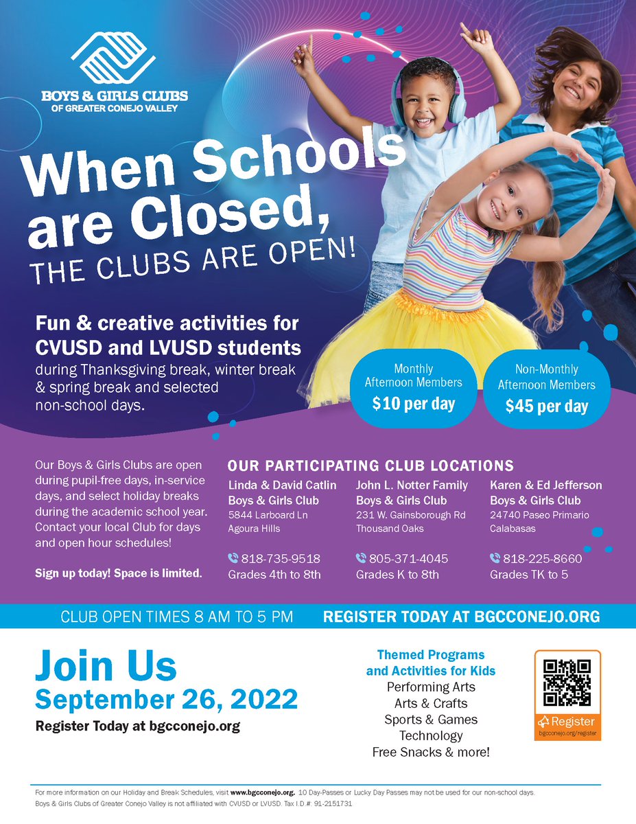 Boys & Girls Clubs of Greater Conejo Valley tweet media