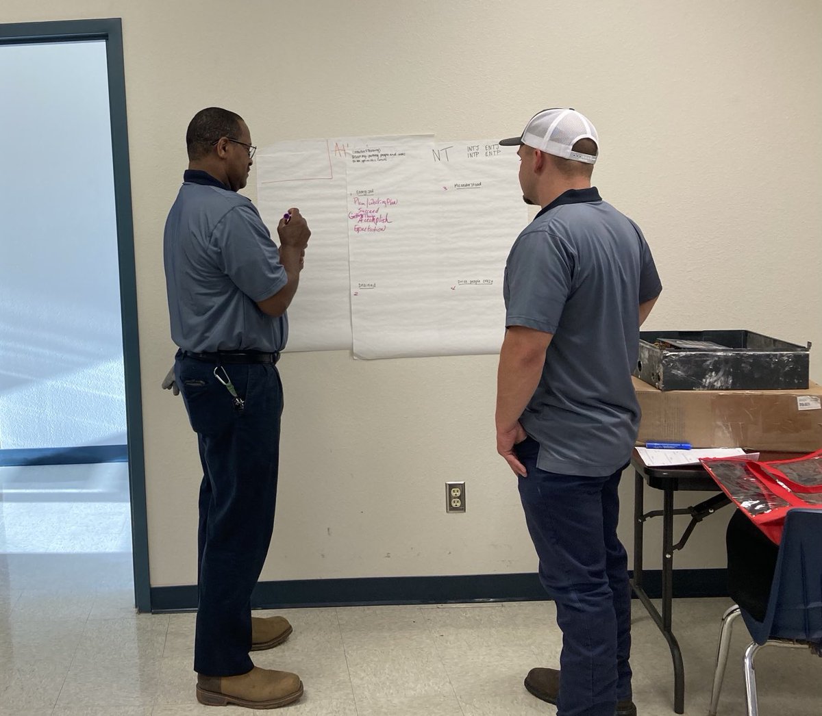 ashly_witek's tweet photo. I had a blast leading discussion this morning with our warehouse staff around self-leadership, personalities at work and our stress styles! 

#HR #PD 

⁦@DeputySup_IISD⁩ ⁦@McCoyBrunk⁩ ⁦@IISD_LEAP⁩ ⁦@jacosta123⁩ ⁦@MWebbCares⁩ ⁦@mrsldhill⁩ https://t.co/FOfxOdiIZM