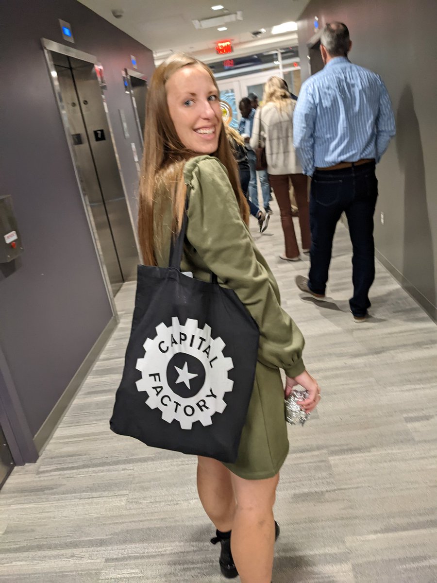 TWStarr's tweet image. Check out @mwolfstarr121 rocking(stealing) our(my) @CapitalFactory bag at #techweekgr