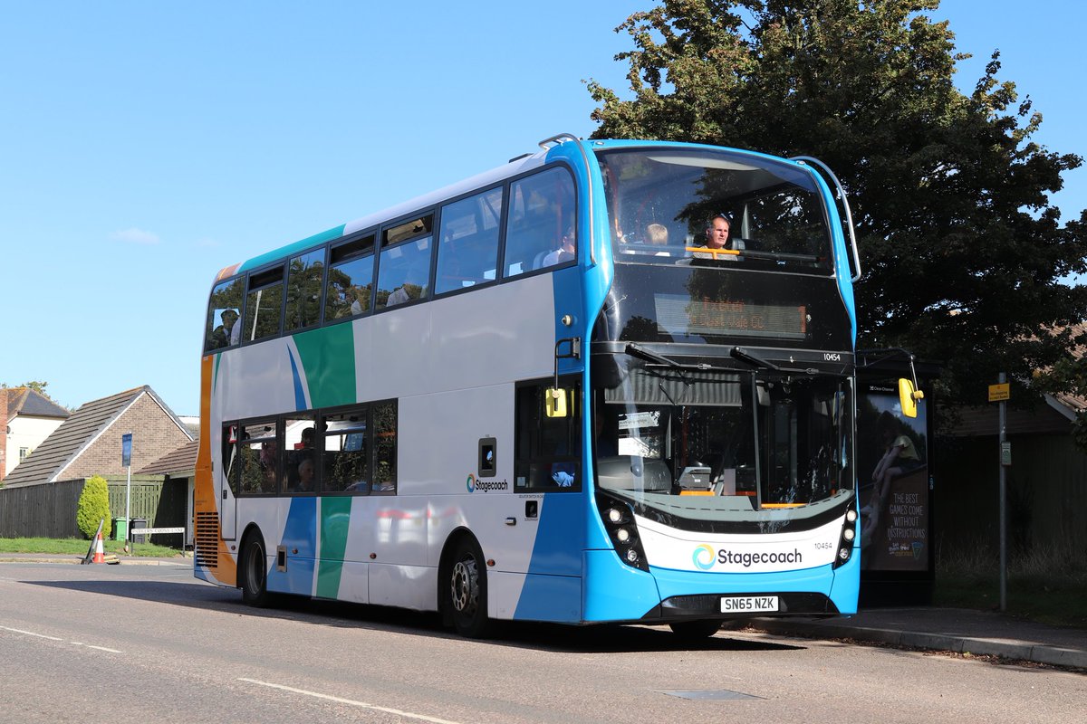 Three special livered <a href="/ADLbus/">Alexander Dennis</a> MMC's in the <a href="/StagecoachSW/">Stagecoach SouthWest</a> Exeter fleet. Firstly Jubilee 10495 which is pictured at The Technology Centre. Following that, Red p&amp;r 10455 and sister 10454, which is the only local painted Exeter MMC, are both spotted on the 1, at Parkers Cross Lane.