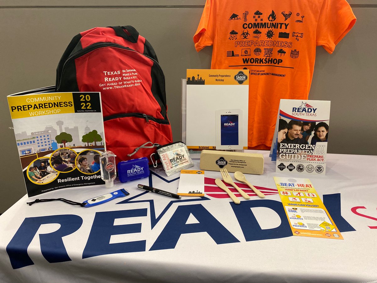 Prepare with us at the Community Preparedness Workshop this Saturday, September 24, 2022. The half-day workshop, features educational/informational presentations, partner exhibit tables, and resources. 
Today is the last day to register! saspeakup.com/cpw2022