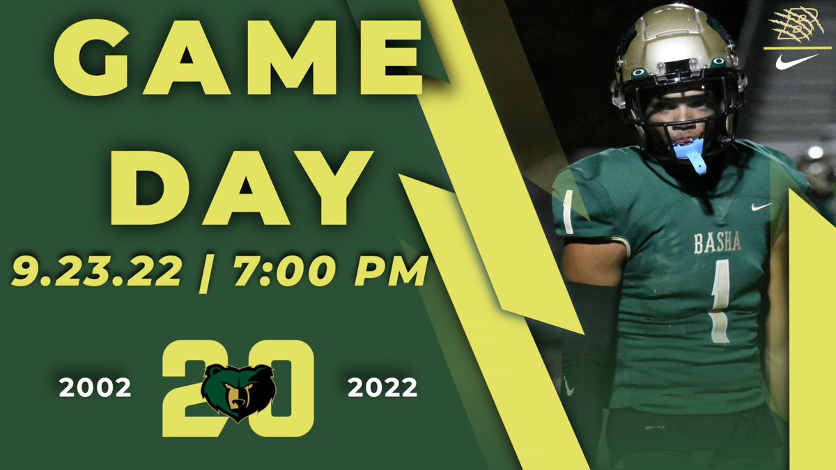 GAME 4 HOMECOMING 📆 Friday, September 23rd 📍Basha HS 🕖 7pm 🆚 Mountain View