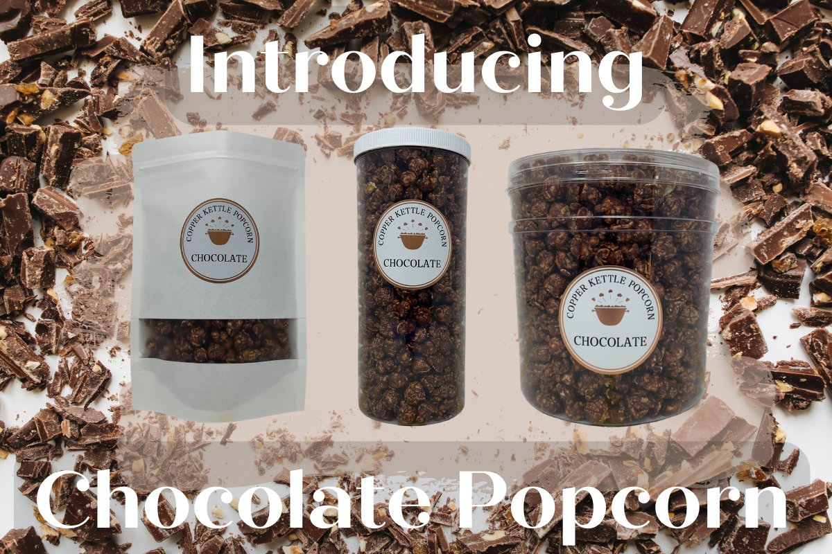 Our new Chocolate Popcorn is made with just 9 REAL ingredients, including real chocolate! But we left out the milk for those who are vegan or avoid dairy. 
 copperkettlepopcorn.com/collections/ch…
You can get 10% off any Chocolate products this weekend only with code 'CHOCOLATE' at checkout