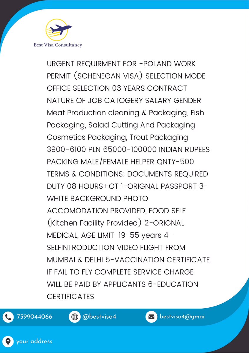 BestBvcindia's tweet photo. #poland #workvisa https://t.co/IbguetFcHe