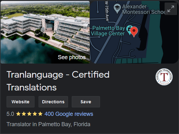 tranlanguage's tweet photo. 📰 Google Reviews📰
Happy 400 five stars!!🙂
https://t.co/ecZ4rf2fEP
#tranlanguage #translationservices #certifiedtranslations #translationservicesmiami #translationcompany #translationagency #translationsmiami #uscis #uscistranslations https://t.co/BDJf2NAWZB