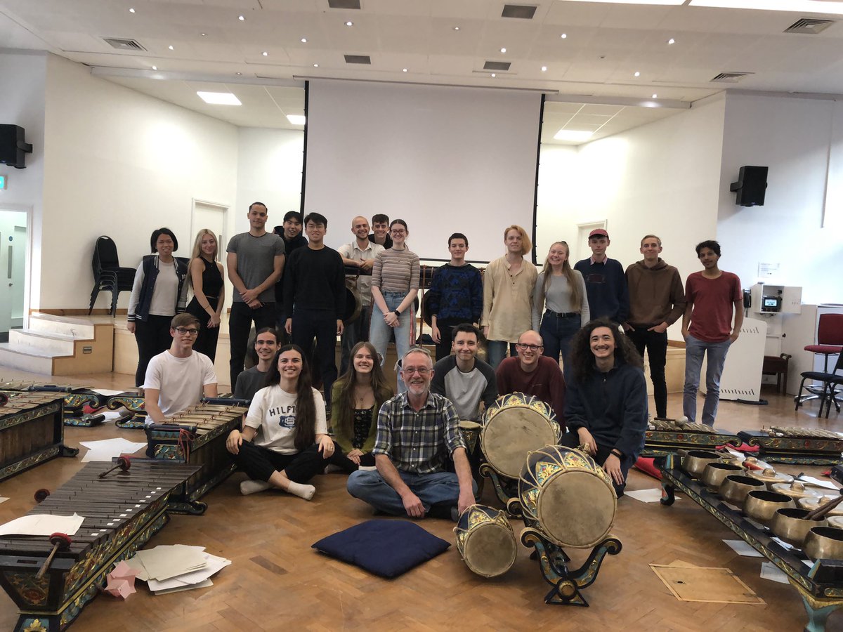 We are back at <a href="/RCMLondon/">Royal College of Music</a>  and had our first Gamelan Class today with John Pawson. Thank you very much for a great class.🌞