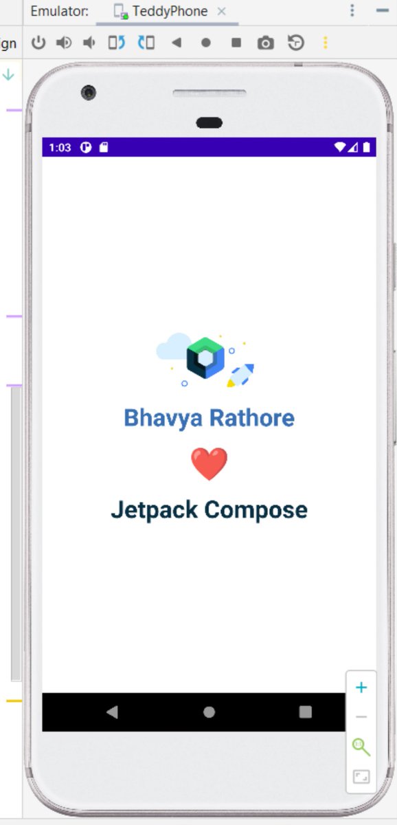 ecstatic_bhvaya's tweet photo. Develop My  First App in jetpack compose with the help of....🥹🥹#ComposeCamp, #ComposeCampIndia and Google #DeveloperStudentClubs #GDSCITM @GoogleDevsIN @GDSCITM  @Anshit_03 https://t.co/xte3mLJH2x
