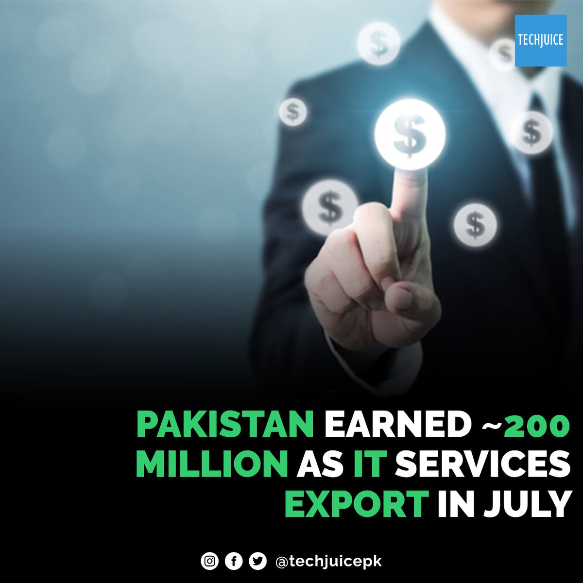 TechJuicePk's tweet photo. The first month of this fiscal year (2022-2023) has been great for Pakistan’s IT export sector as it earned $199.100 million
Read more: https://t.co/HeOKPdDltf
#ITpakistan #IT #itearning https://t.co/wDjhLnRA7i