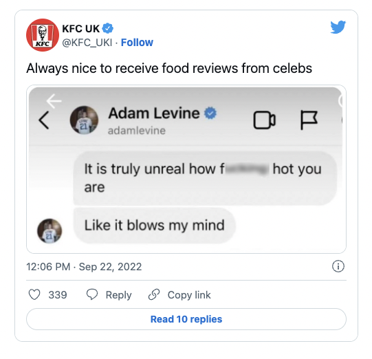 MattNavarra's tweet photo. 12 Brands Turning Adam Levine's Sexting Into Ads For Their Products https://t.co/XyM4xkozTU https://t.co/zNV9kQOjuS
