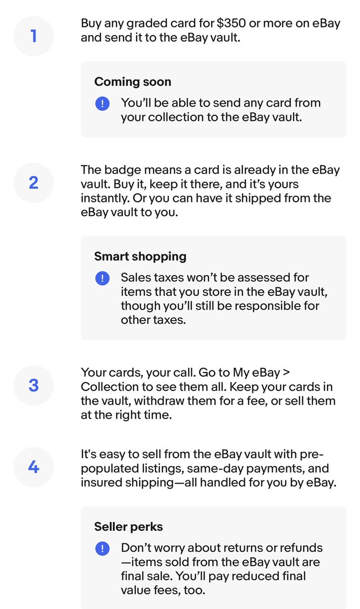 Info on Ebay Vault. #eBay #ebayvault