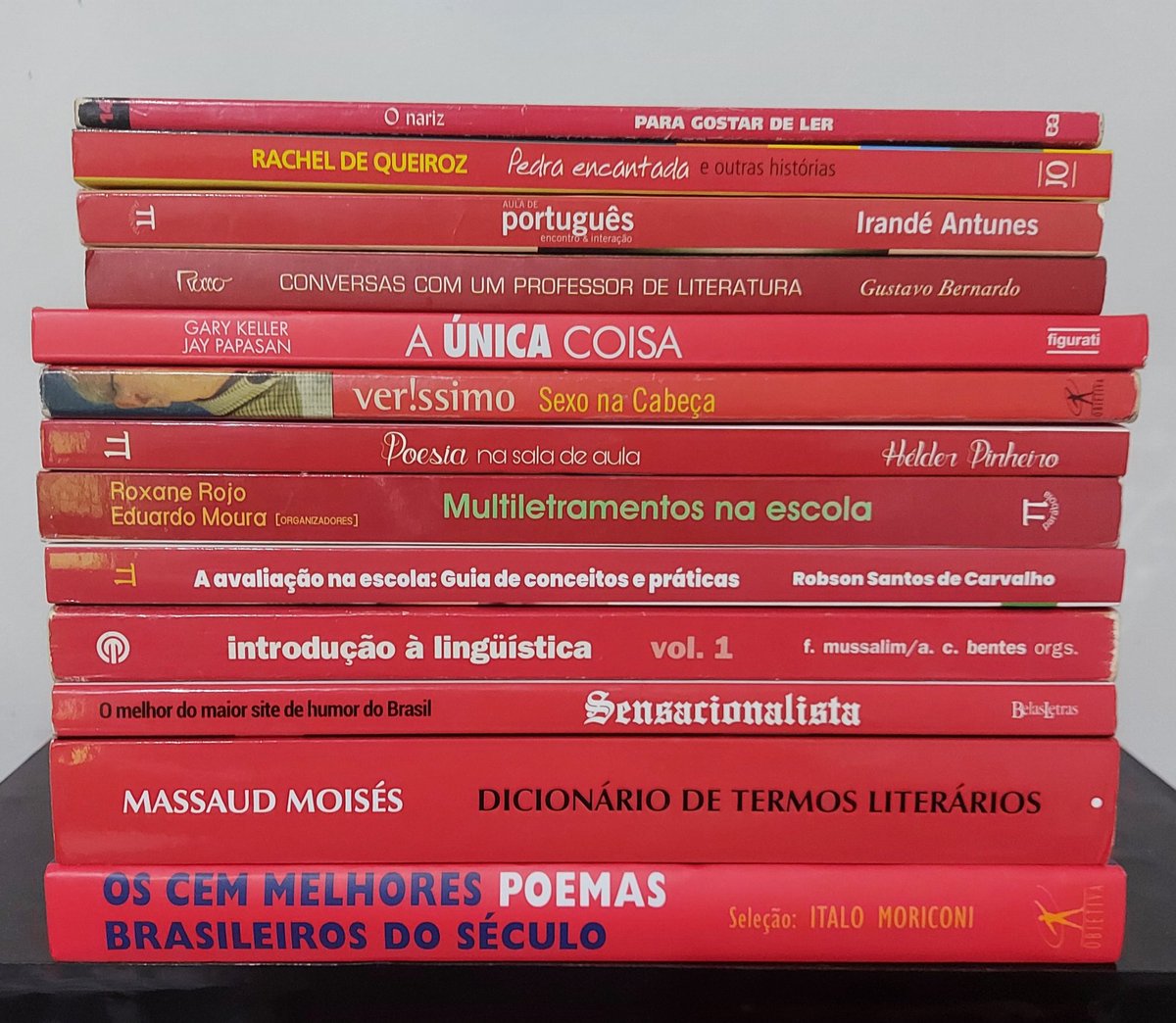 cirozulu's tweet photo. #Desafio13livros

13 livros VERMELHOS da minha estante! 

#FazOL
#VaiSerNoPrimeiroTurno https://t.co/IZRE02IrwJ