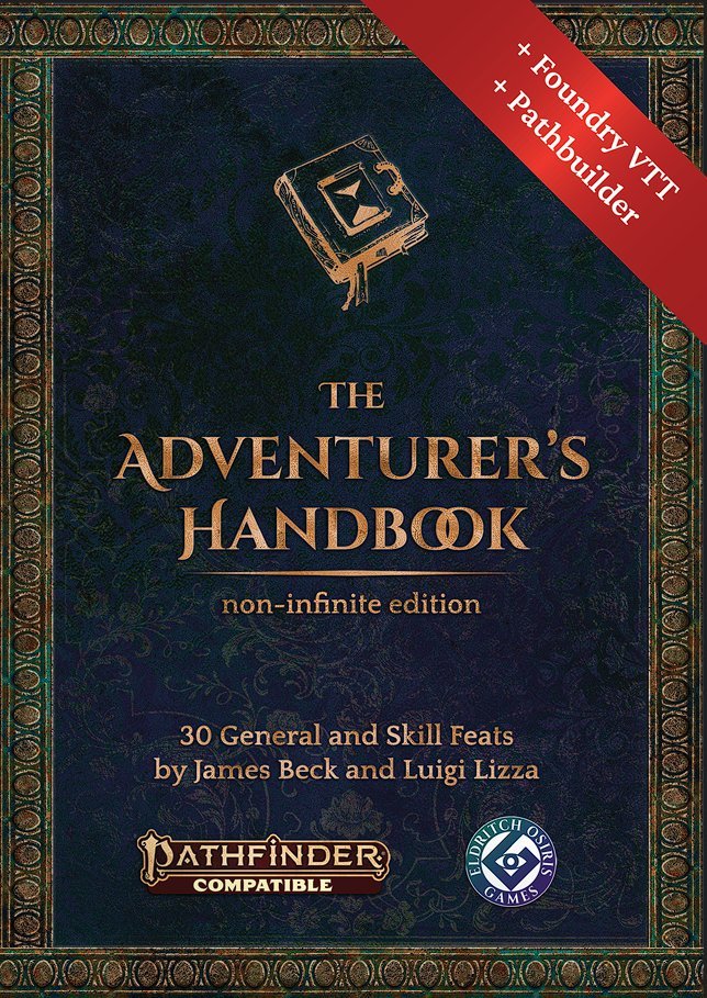 geekjames513's tweet photo. Have you wanted to have the #pathfidner2e supplement "The Adventurer's Handbook" in foundry and pathbuilder?! Well now you can!
We are running a bundle to get the PDF, Foundry, and Pathbuilder!
Links below for Itch and Pathfinder Infinite! https://t.co/QEh9MejTVQ