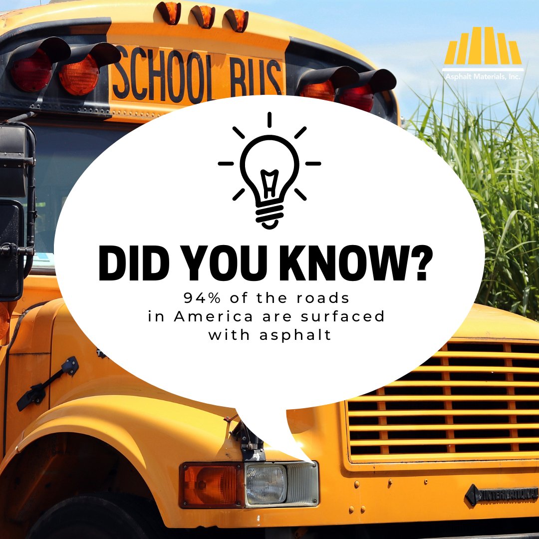 ami_asphalt's tweet image. Year after year, school buses are a cost-effective way to get kids to school, and well-maintained asphalt pavements help provide a safe, smooth ride, which means less wear &amp;amp; tear on the school&apos;s bus fleet, saving the community money. #BackToSchool #AsphaltDelivers #Infrastruc ...