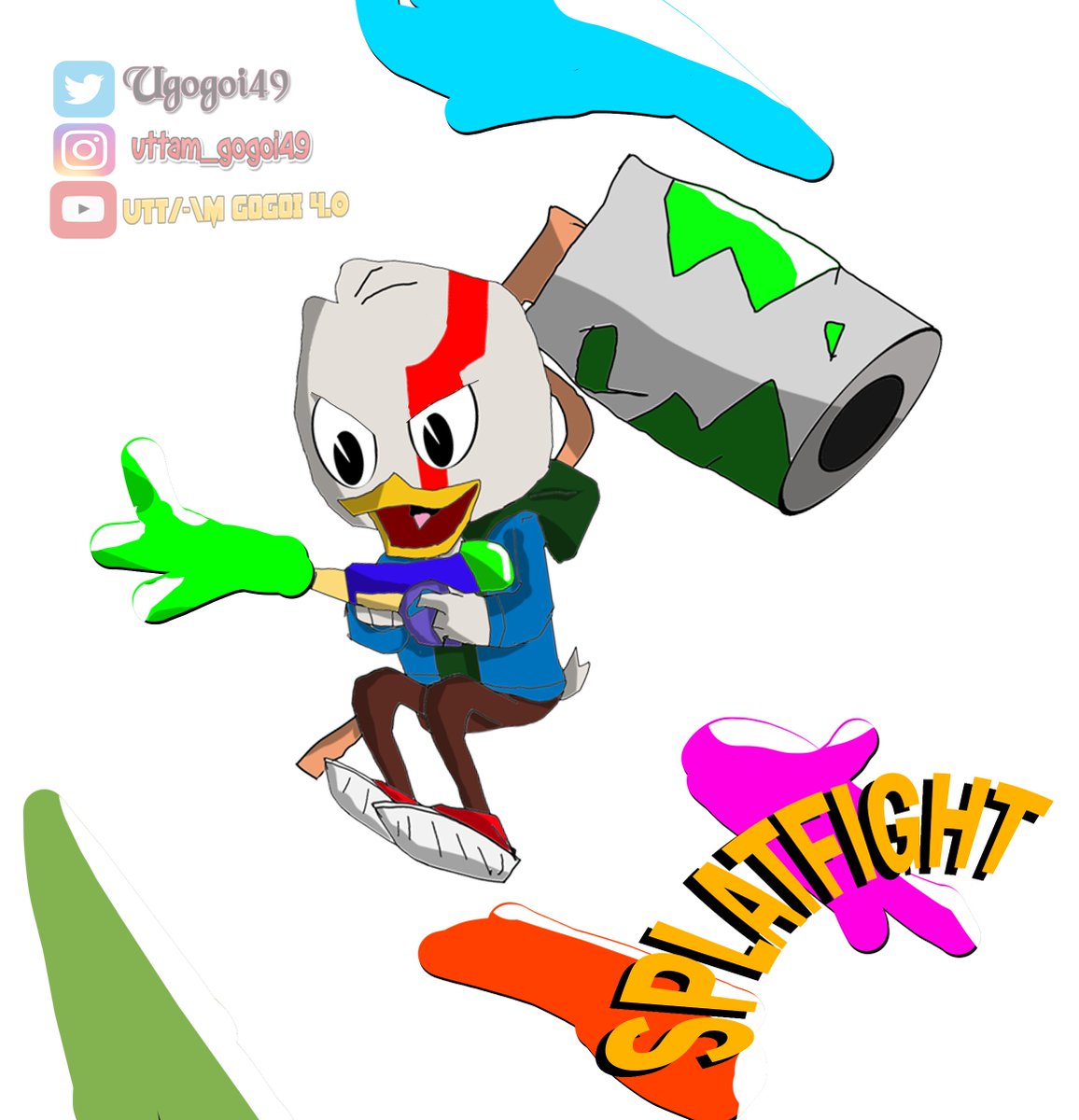 UGogoi49's tweet photo. SPLATFIGHT!!!!!!!!!
#reallynowoc #ducktales2017 #Oc #ducktalesfanart #ducktales #ducktalesoc #disney #originalcharacter #Splatoon3 #splatoonart #splatoonfanart #artwork #digitalart #art https://t.co/WS8LKclQ5E