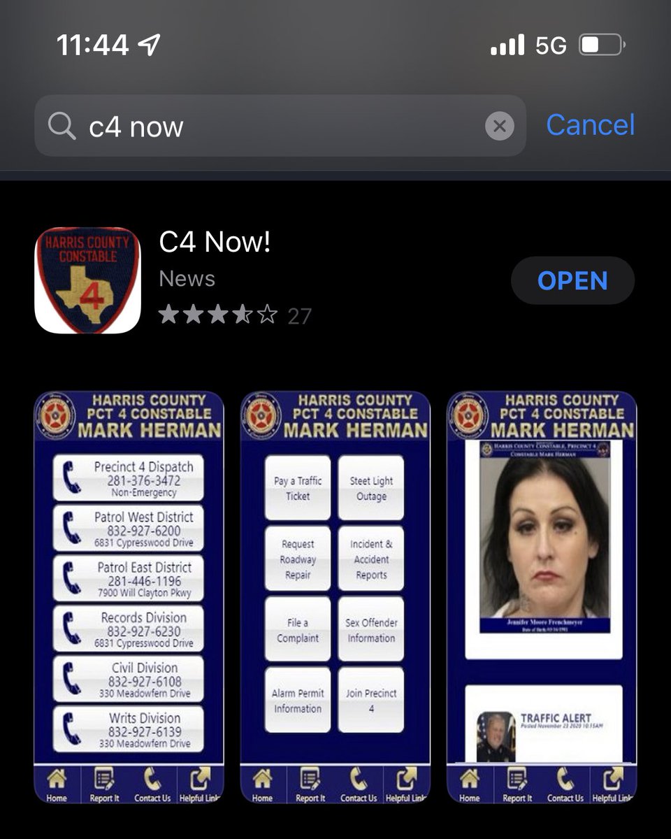 Make sure everyone downloads the C4 Now! App on @Apple or @AndroidStorePF to keep up on the latest drug busts and thug activities! - Constable Herman