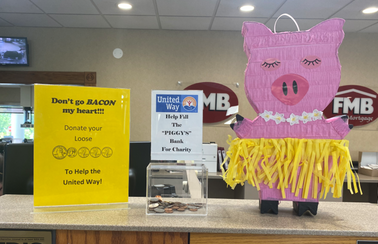 FCAUW's tweet photo. Farmers &amp; Merchants Bank is having fun while helping to support Franklin County Area United Way! We appreciate all that they are doing! https://t.co/JE3mnwcJXc