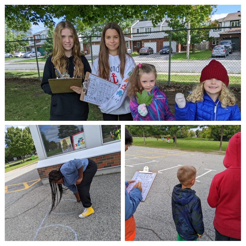 MmeKNT's tweet photo. On fête la journée des Franco-Ontariens! 5/6i collaborated with @MmeCCote's Grade 1s for a fun French Scavenger Hunt to celebrate. #CPFontario #CPFNational #ocsbFSL #JourneedesFrancoOntariens #Francophonie #lukocsb @MsAbbottOCSB @ocsbBonjour https://t.co/pYipVGbGFT