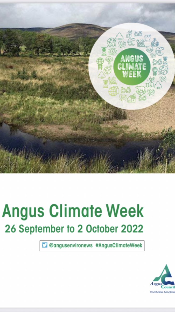 Southesknews's tweet photo. Next week is #AngusClimateWeek and there are 8 amazing events taking place across the #RiverSouthEsk catchment! Still time to book.. look forward to seeing you next week .. full programme https://t.co/jXIgv8tCrF #Angus #ClimateAction #ClimateWeek2022 https://t.co/tJOvIwGIh0