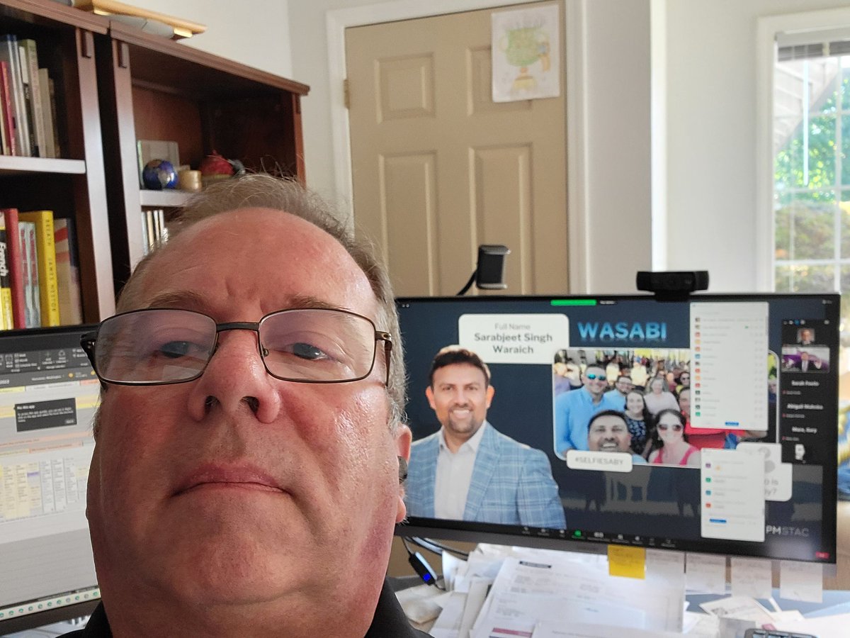 kloewen's tweet photo. #selfiesaby Hope you're with us today on the PMI Portland Virtual Annual Conference starting now @sabywaraich @PMIPortland #pmipdx #pmipdx40 https://t.co/zRnDsdHr7Z