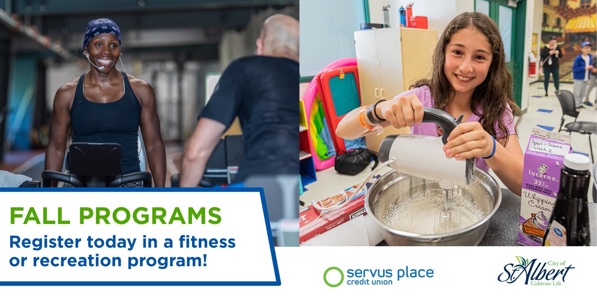 Enjoy time to play and build a healthier you this fall in our ﬁtness and recreation programs! We have something for everyone in the family with programs like Minds in Motion, Gentle Yoga, Mom & Baby Aquafit, spin, Smart Start for Teens, Learn to Skate, and more! 1/2